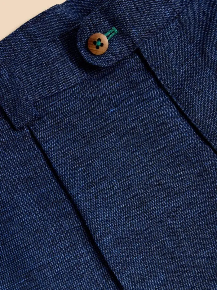 Men TROUSERS White Stuff Linen Blend Trouser Dark Navy Men TROUSERS White Stuff Linen Blend Trouser Dark Navy