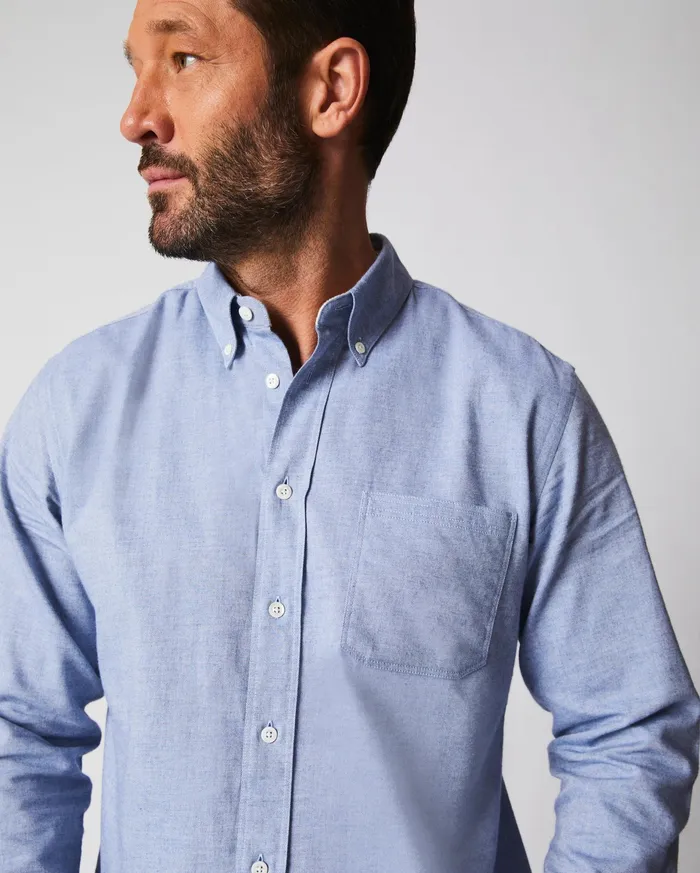 Men Tuscumbia Classic Shirt Light Blue Billy Reid Shirting