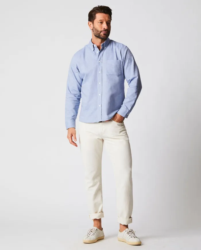 Men Tuscumbia Classic Shirt Light Blue Billy Reid Shirting