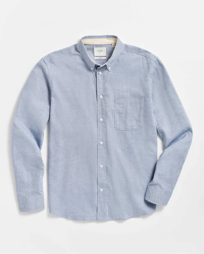 Men Tuscumbia Classic Shirt Light Blue Billy Reid Shirting