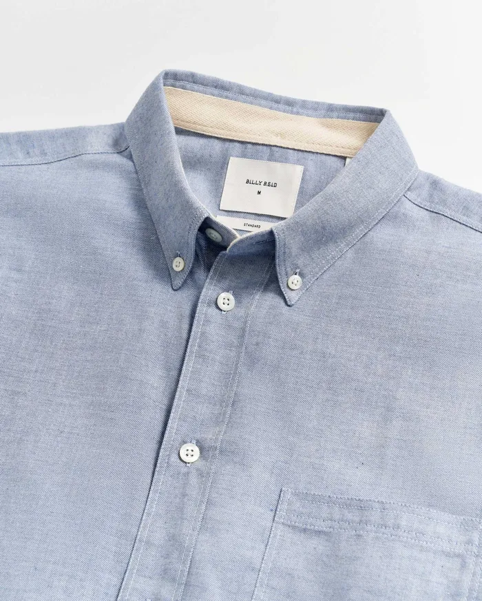 Men Tuscumbia Classic Shirt Light Blue Billy Reid Shirting