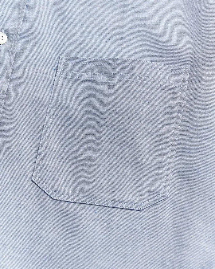Men Tuscumbia Classic Shirt Light Blue Billy Reid Shirting