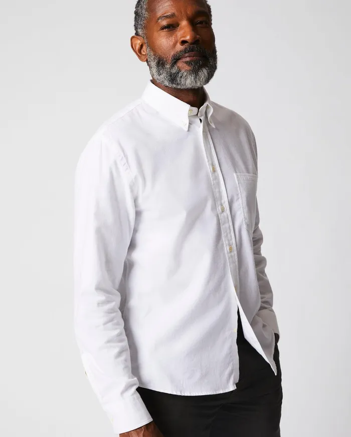 Men Tuscumbia Classic Shirt White Billy Reid Shirting