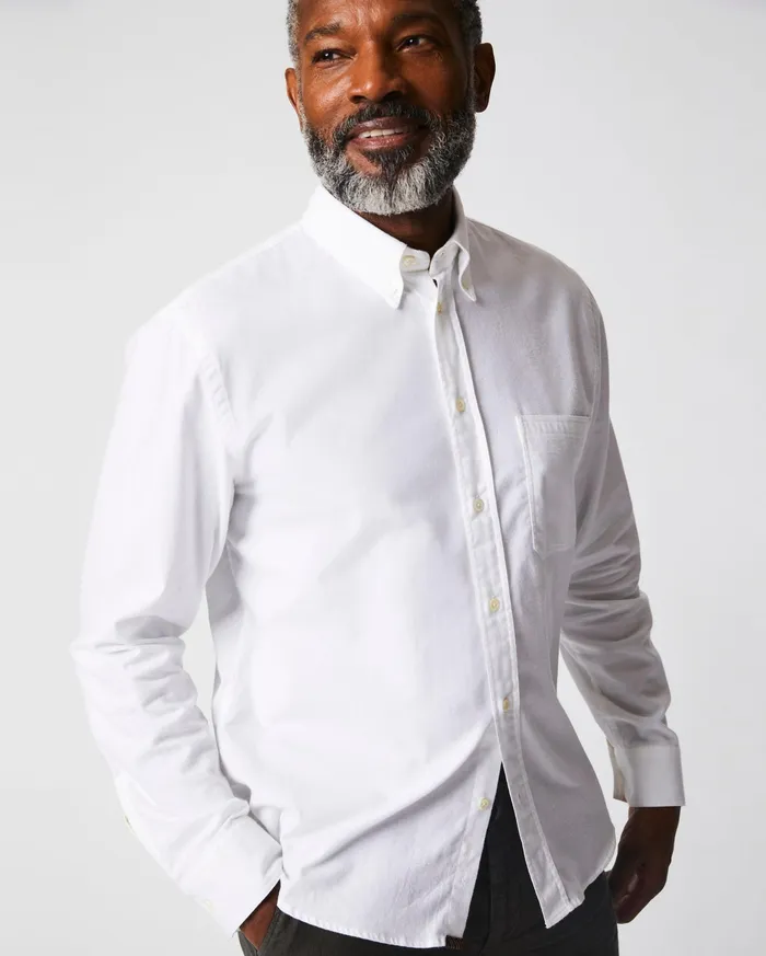 Men Tuscumbia Classic Shirt White Billy Reid Shirting