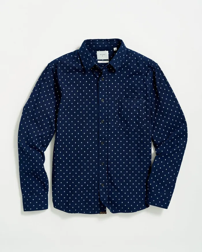 Men Tuscumbia Shirt Indigowhite Billy Reid Shirting