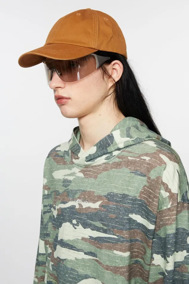 Men Twill Cap Toffee Brown Acne Studios Hats