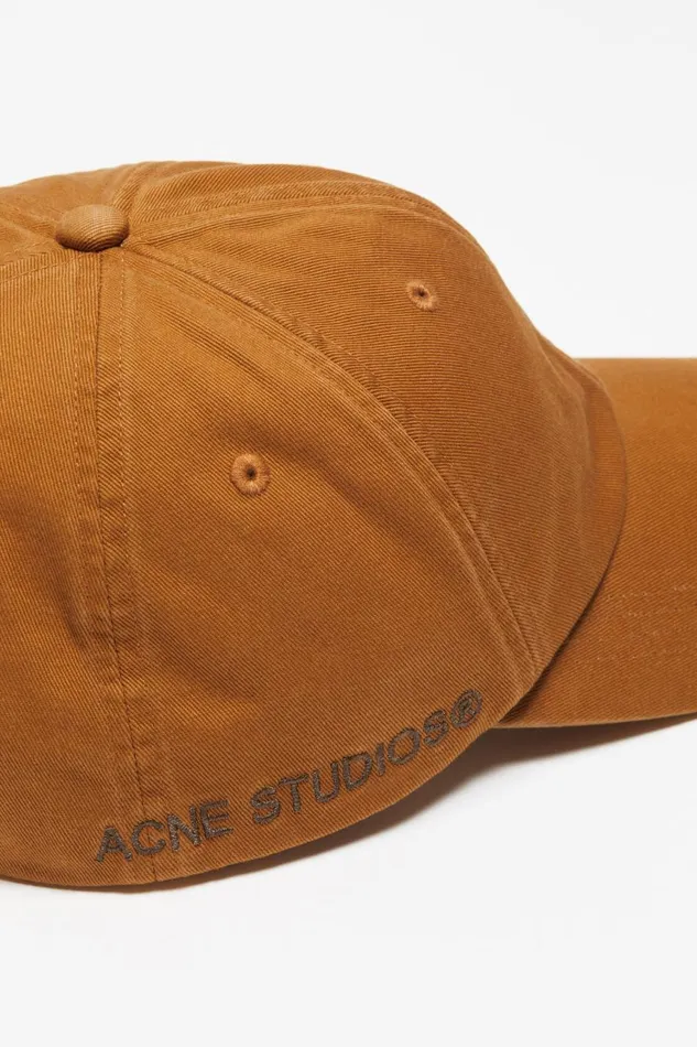 Men Twill Cap Toffee Brown Acne Studios Hats