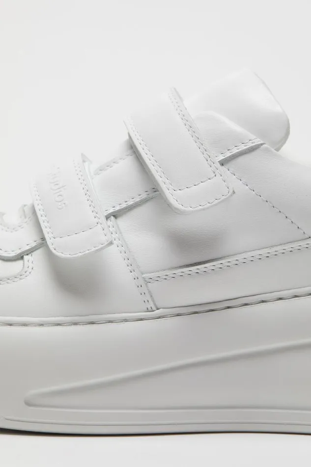 Men Velcro Strap Platform Sneakers Optic Whiteoptic White Acne Studios Face Collection