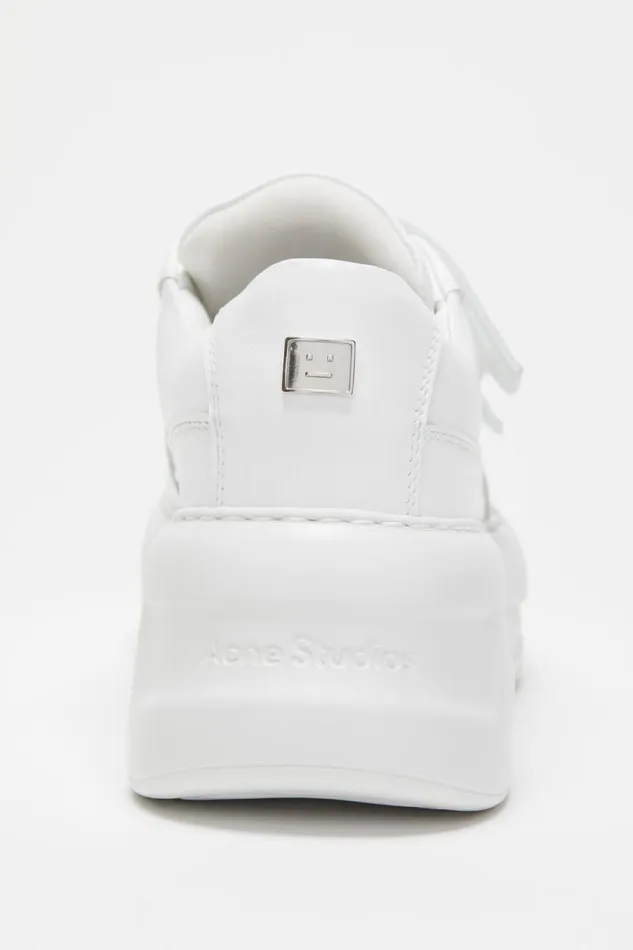 Men Velcro Strap Platform Sneakers Optic Whiteoptic White Acne Studios Face Collection