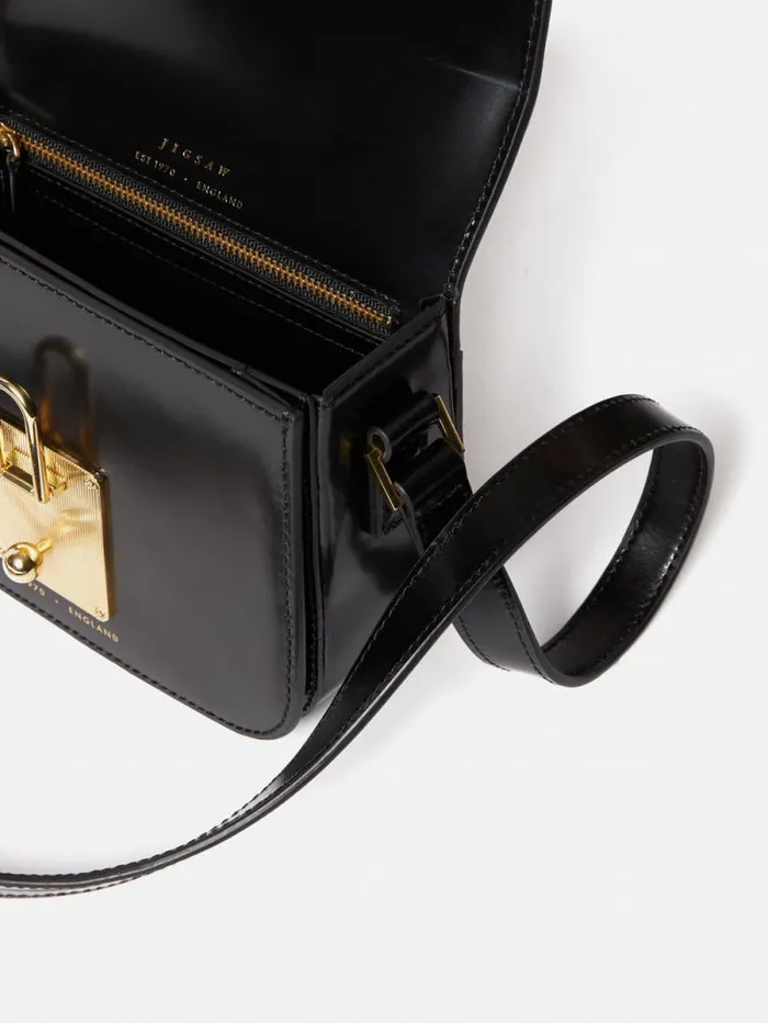 Meret Crossbody Black Women Jigsaw Leather