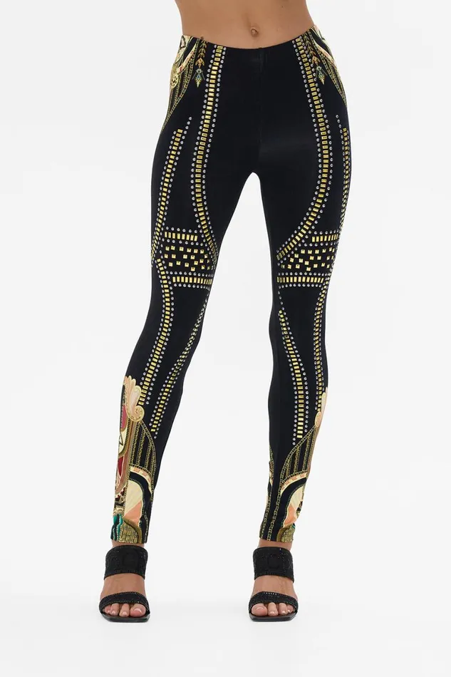 METAL HOTFIX EMBELLISHED LEGGINGS THEY CALLED HER NEFERTARI They Called Her Nefertari Womens Camilla Leggings