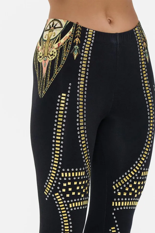 METAL HOTFIX EMBELLISHED LEGGINGS THEY CALLED HER NEFERTARI They Called Her Nefertari Womens Camilla Leggings