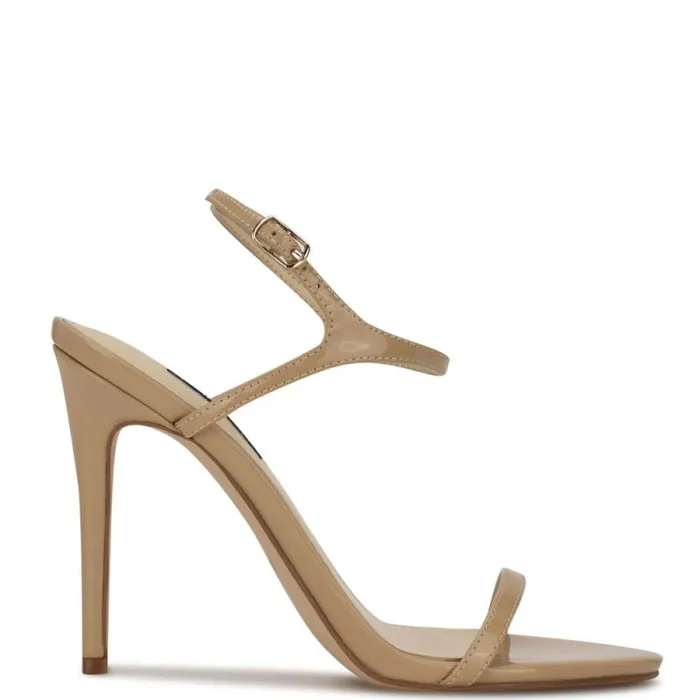 Miami Ankle Strap Sandals Light Natural Women Nine West Heels