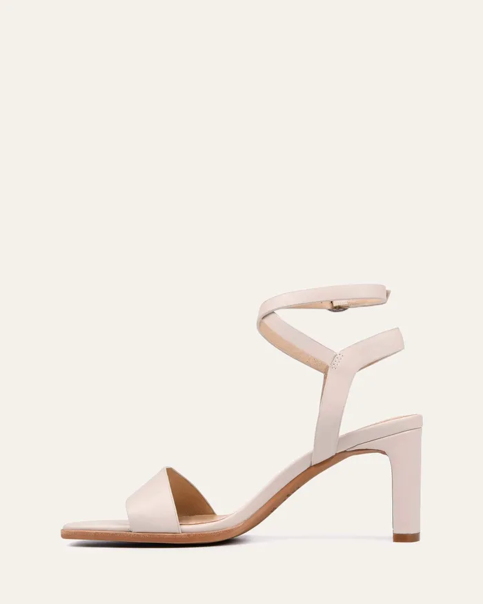 MID HEELS jomercer Women Natsu mid heel sandals bone leather MID HEELS jomercer Women Natsu mid heel sandals bone leather