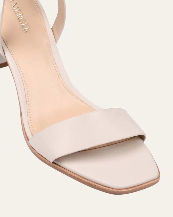 MID HEELS jomercer Women Natsu mid heel sandals bone leather MID HEELS jomercer Women Natsu mid heel sandals bone leather