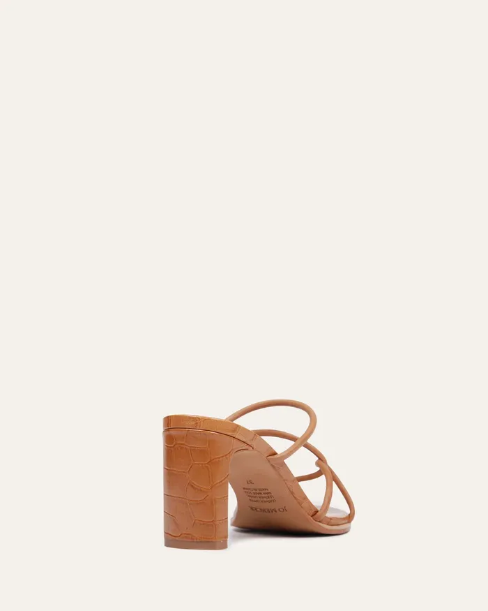 MID HEELS Women Novi mid heel sandals tan leather jomercer MID HEELS Women Novi mid heel sandals tan leather jomercer