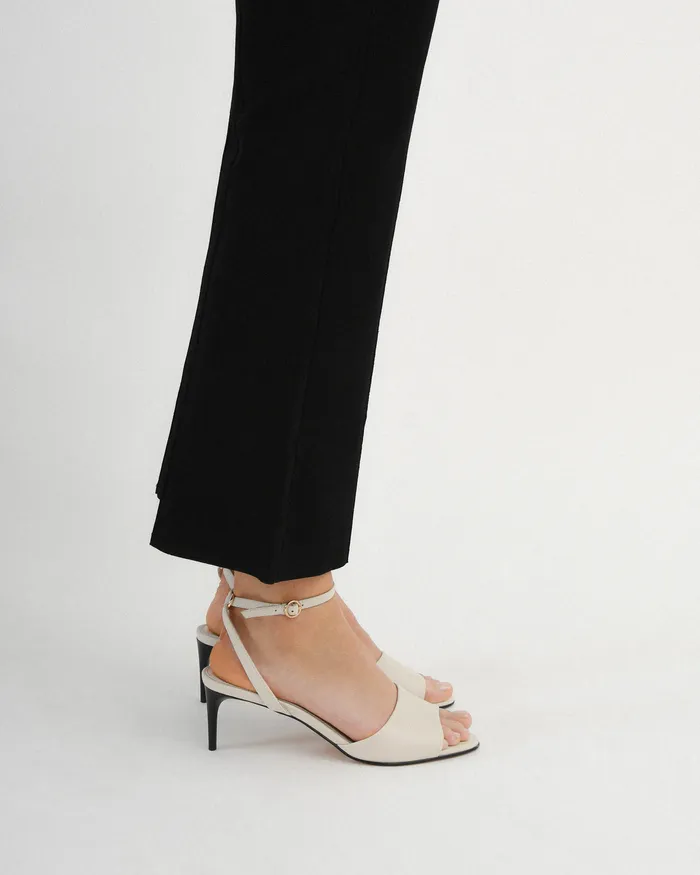 MID SANDALS Women jomercer Tanya mid heel sandals off white leather MID SANDALS Women jomercer Tanya mid heel sandals off white leather