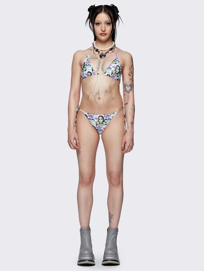 Minga X Pepela NYC Triangle Bikini Top Women Minga London Swimwear