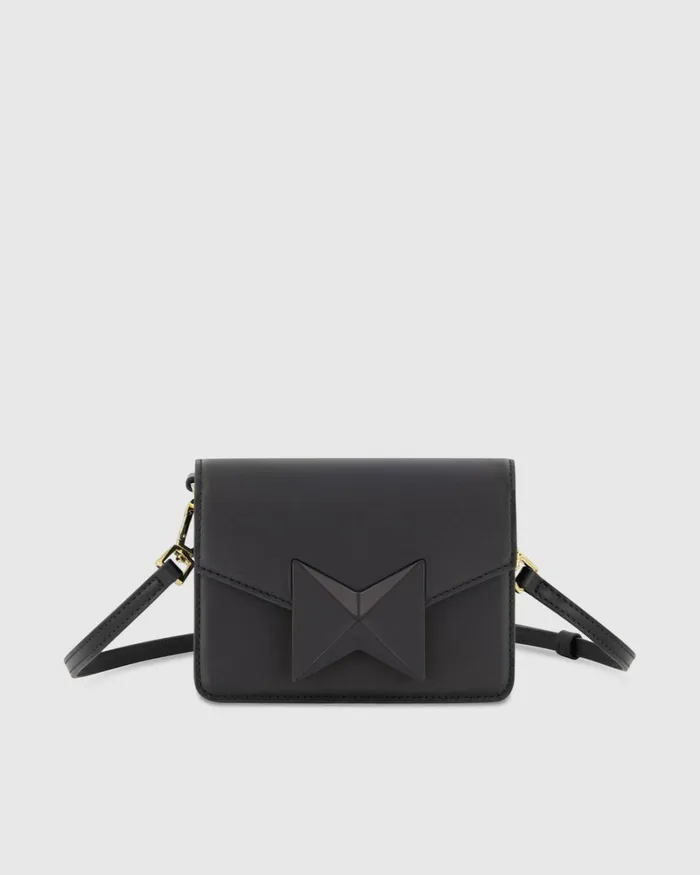 Mini Leather Tone On Tone Crossbody Bag 8211 FINAL SALE Black Crossbody Bags Mac Duggal Women Mini Leather Tone On Tone Crossbody Bag 8211 FINAL SALE Black Crossbody Bags Mac Duggal Women