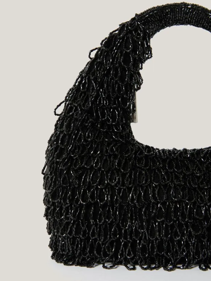 Mini Tay Beaded Bag Black Women Jigsaw Bags