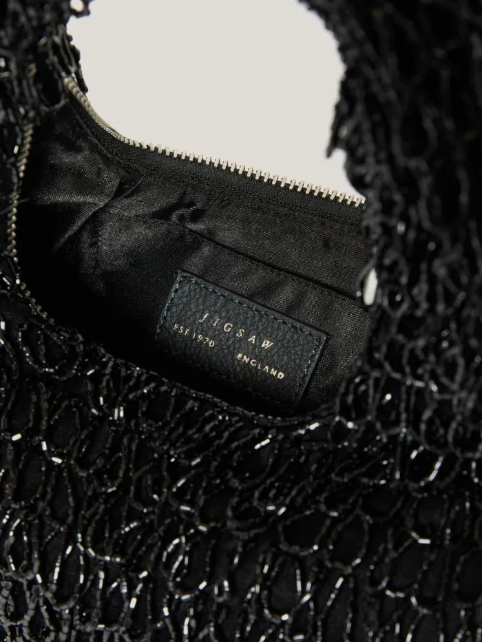 Mini Tay Beaded Bag Black Women Jigsaw Bags