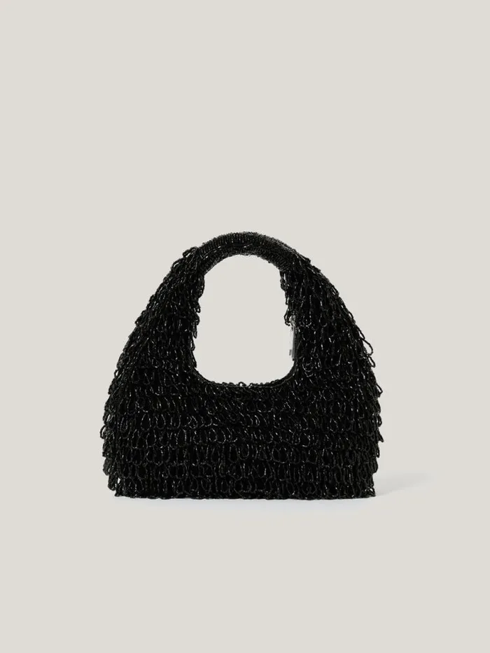 Mini Tay Beaded Bag Black Women Jigsaw Bags