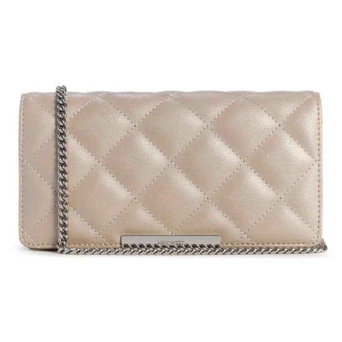 Mirabella Phone Chain Crossbody Champagne Women Nine West Crossbody