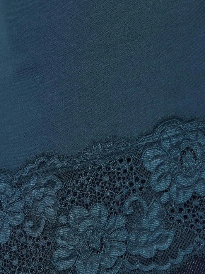 Modal Lace Vest Smoke Women Jigsaw Shirts and Tops