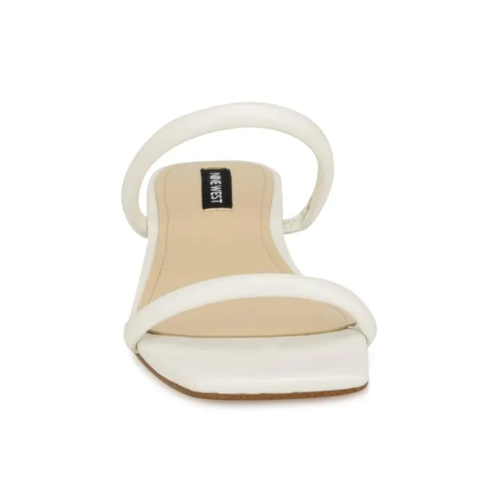 Morella Slide Sandals White Women Nine West Sandals Morella Slide Sandals White Women Nine West Sandals