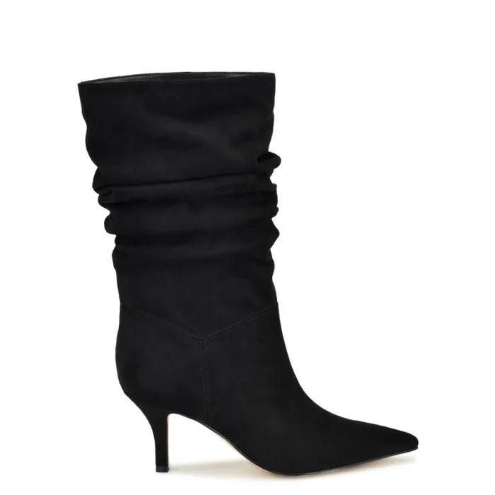 Mycki Dress Boots Black Women Nine West Boots and Booties