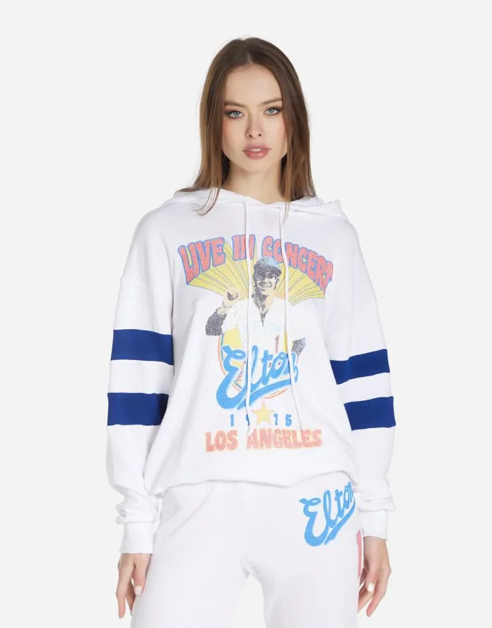 Nadine Elton John Dodgers Whiteelectric Blue Women Lauren Moshi Hoodies