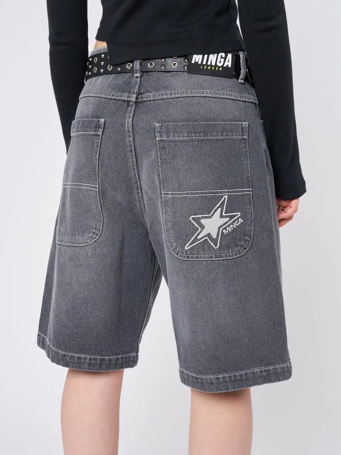 Naida Star Black Jorts Women Minga London Bottoms