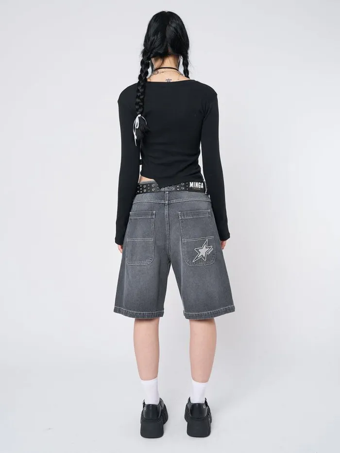 Naida Star Black Jorts Women Minga London Bottoms