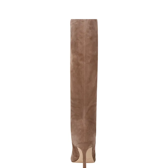 Narysa Dress Boot Natural Suede Boots and Booties Marc Fisher Women