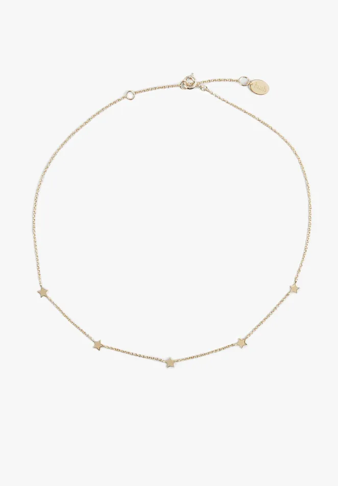 Necklaces Women Hush Multi Star Choker Gold