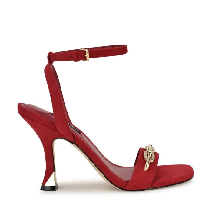 Neela Ankle Strap Sandals Red Women Nine West Sandals