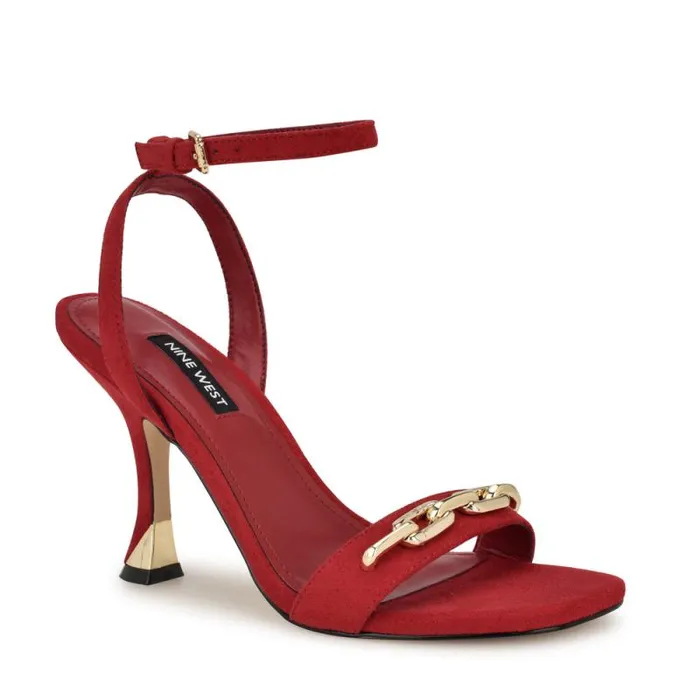 Neela Ankle Strap Sandals Red Women Nine West Sandals Neela Ankle Strap Sandals Red Women Nine West Sandals