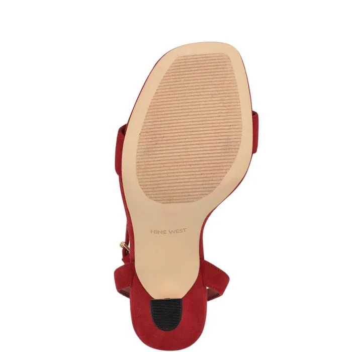 Neela Ankle Strap Sandals Red Women Nine West Sandals Neela Ankle Strap Sandals Red Women Nine West Sandals