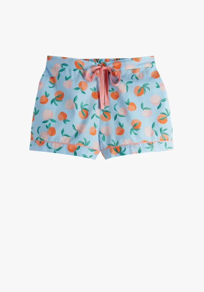 Nightwear Women Hush Isla Printed Pyjama Shorts Apricots Blueorange