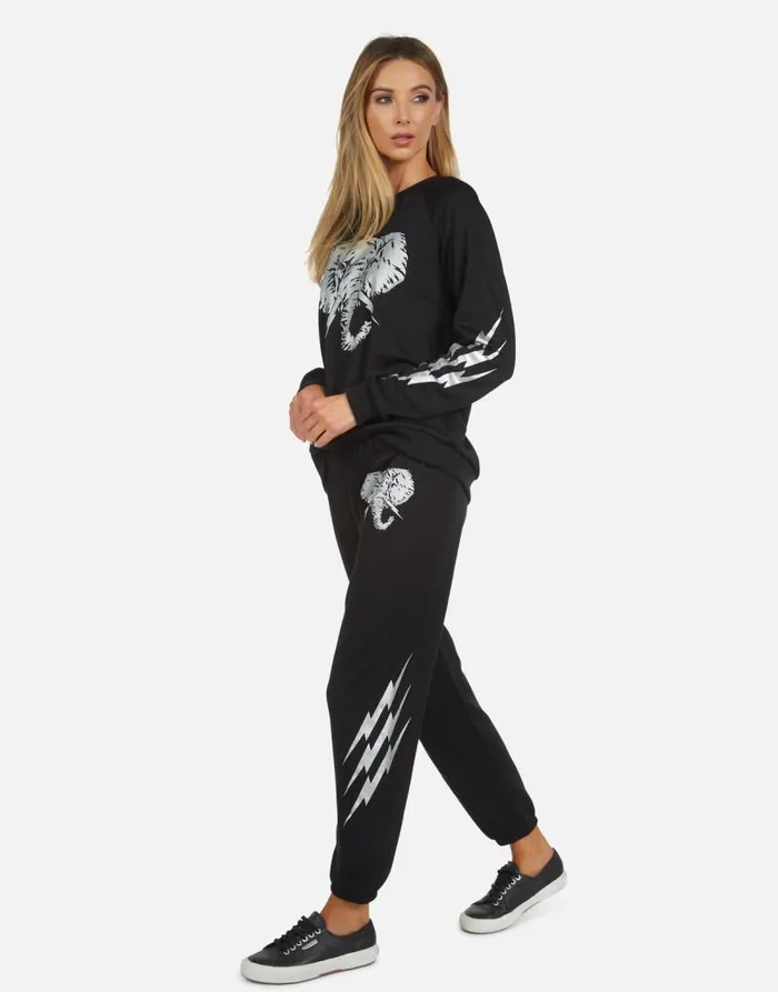 Noleta Electric Elephant Black Women Lauren Moshi Long Sleeve