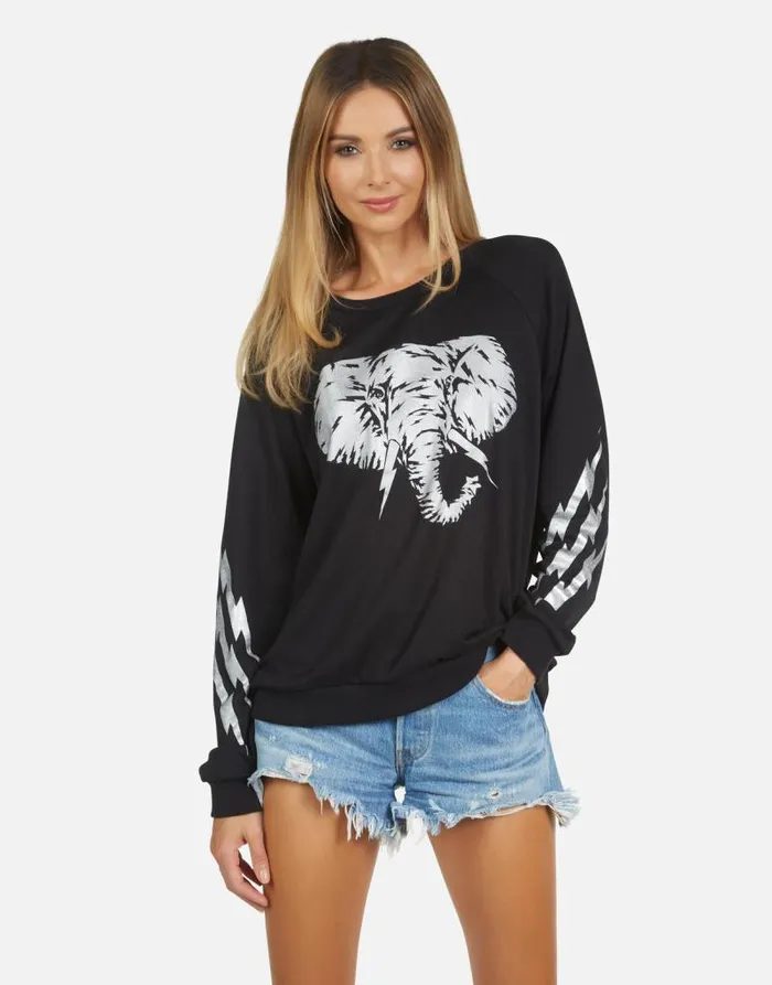 Noleta Electric Elephant Black Women Lauren Moshi Long Sleeve