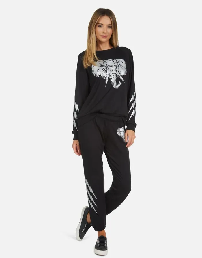 Noleta Electric Elephant Black Women Lauren Moshi Long Sleeve
