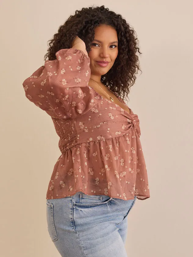 Nyla Cinched Babydoll Top Rose Women Altar039d State Tops Nyla Cinched Babydoll Top Rose Women Altar039d State Tops