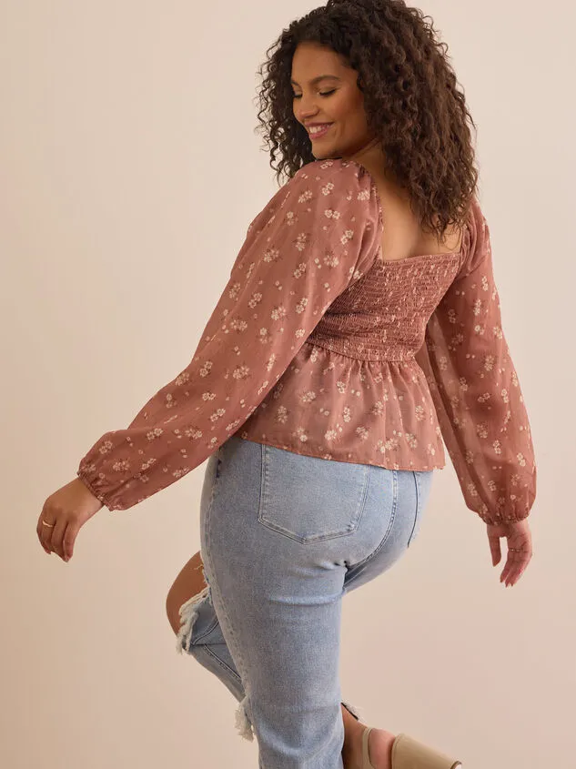 Nyla Cinched Babydoll Top Rose Women Altar039d State Tops Nyla Cinched Babydoll Top Rose Women Altar039d State Tops