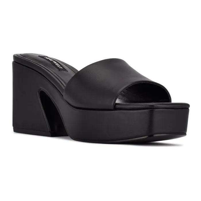 Oklee Platform Slide Sandals Black Women Nine West Sandals Oklee Platform Slide Sandals Black Women Nine West Sandals
