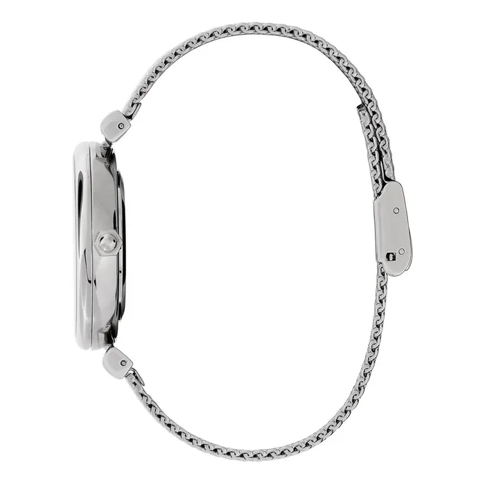 Olivia Burton Bee Watches Women 36mm Minima Bee TBar Blush and Silver Mesh Watch