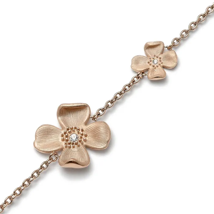 Olivia Burton Bracelets Women Dogwood Flower Carnation Gold Bracelet