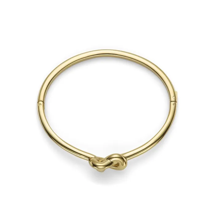 Olivia Burton Bracelets Women Lovers Knot Gold Plated Bangle