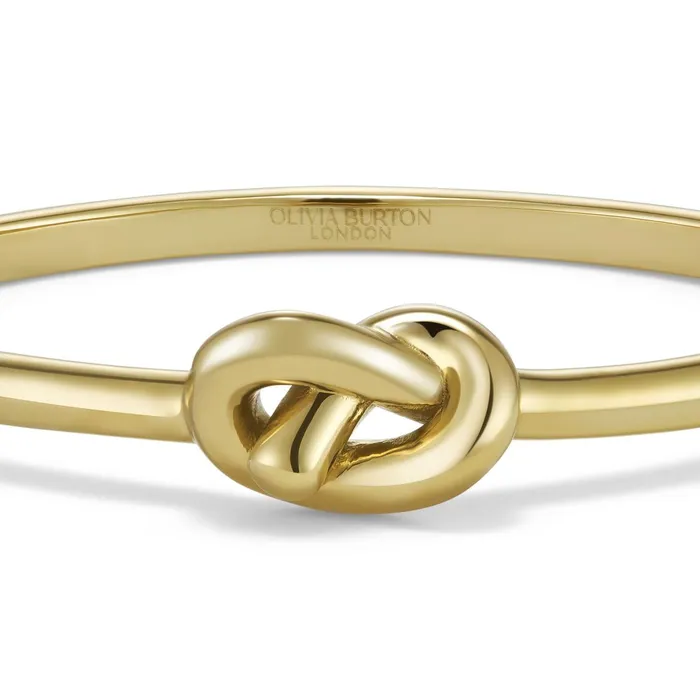 Olivia Burton Bracelets Women Lovers Knot Gold Plated Bangle