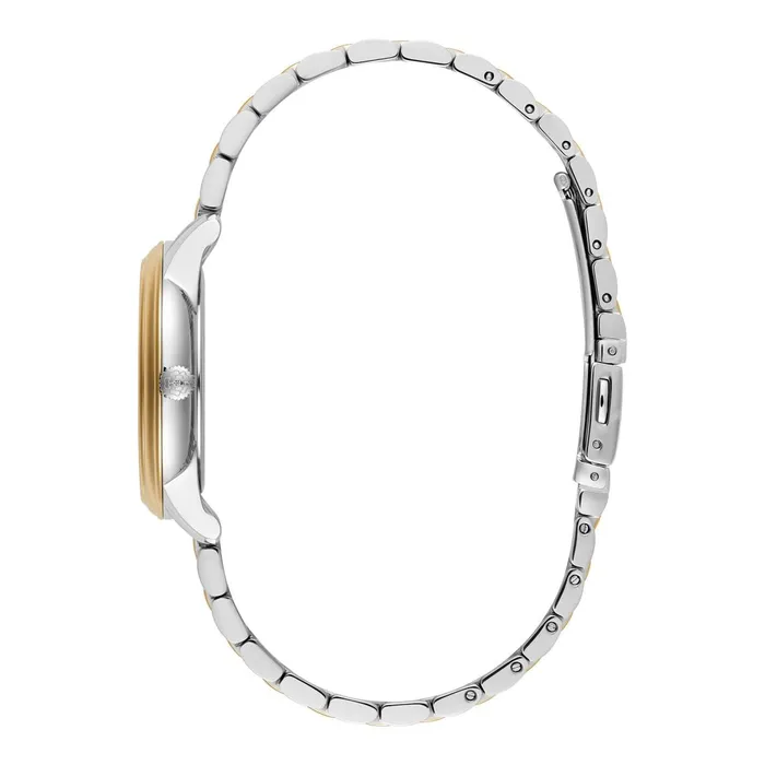 Olivia Burton Classic Watches Women 32mm Swirl Chalk Blue and Two Tone Bracelet Watch